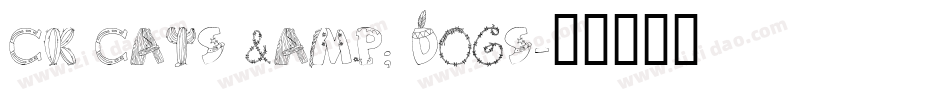 CK Cats & Dogs字体转换